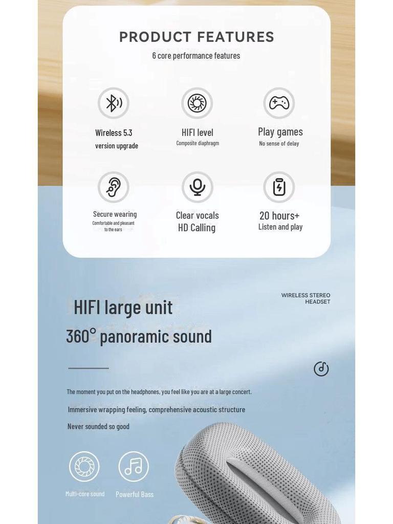 P9 Advanced Bluetooth Wireless Headset для Android, iOS, компьютеров – Universal Heavy Bass
