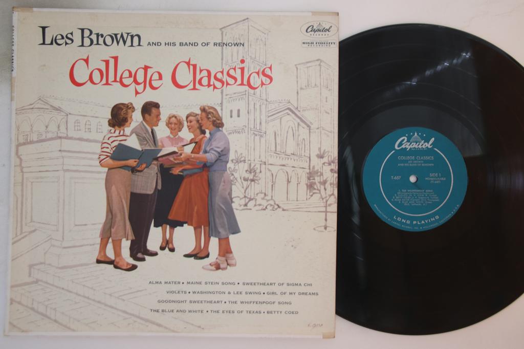 LP Record LES BROWN - College Classics T657 CAPITOL 1955 US Jazz Used