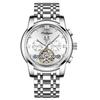 Новые классические мужские механические часы Tourbillon швейцарского производства, календарь, полностью автоматические, водонепроницаемые, многофункциональные, скелетон, люминесцентные, агрессивный дизайн