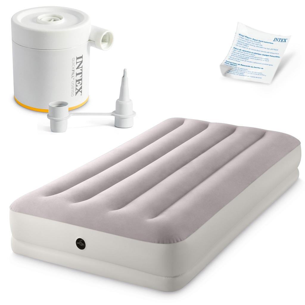 Inflatable Mattress 191X99X30 Cm With Electric Pump Intex 64177