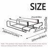 Two Rows Wine Glass Hanging Rack Lightweight Kitchen Storage Shelf  Cabinet Storage