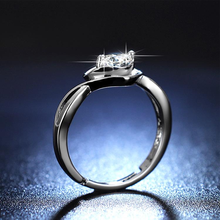 Heart Ring, Marriage Proposal Confession Simulation Mozzarella Diamond Ring, Japanese and Korean Wedding Love Ring