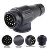 12V 13 Pin Trailer Plug Durable 13 Pole Electrical Caravan Wiring Connector Towing Bar Socket Adapter Car Truck RV Accessories