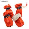 4pcs With Velvet Thick Puppy Socks Anti-slip Footwear Pet Shoes Rain Snow Boots Warm Dog Shoes