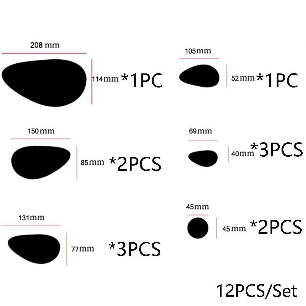 Украшения для дома Украшение для гостиной Наклейки на стену Зеркальная поверхность Виниловая фреска Искусство 3D Наклейки с галькой