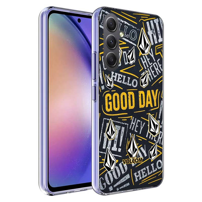 Volcom Logo Phone Case for Samsung A17 A37 A57 A07 A16 A26 A36 A56 A06 A02S A12 A22 A32 A52S A04S A14 A24 A34 A54 A03 A13 A33 A5