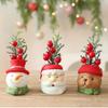 1 шт. кукла гном Санта-Клауса, снеговик из смолы, рождественские украшения, орнаменты для двора, патио, сада, дома, праздничные украшения