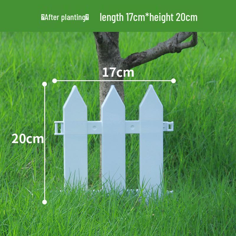 Пластиковый штакетник двойного назначения для сада, цветника, двора или школы