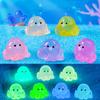 32 Pcs Mini Octopus Figurines Glow In The Dark Resin Tiny Octopus Miniature Octopus Statues for Fairy Gardens Aquariums DIY Crafts