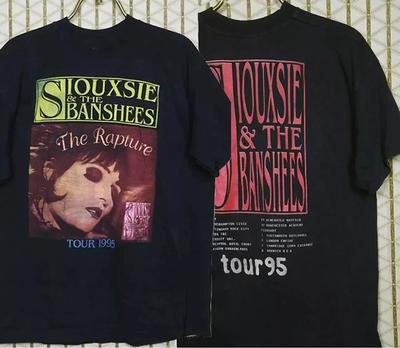 Черная футболка в винтажном стиле Siouxsie and the Banshees