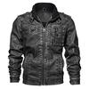Men's Casual Leather Jacket  Winter Autumn  Military  Motorcycle  Biker  Pilot  Bomber  PU Leather Jackets