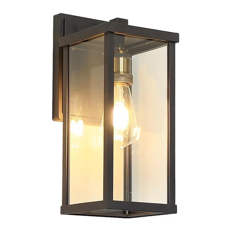 IP65 Waterproof 3500K Warm White LED Wall Sconce with Glass Diffuser Aluminum Alloy Construction for Garden & Street Outdoor Use