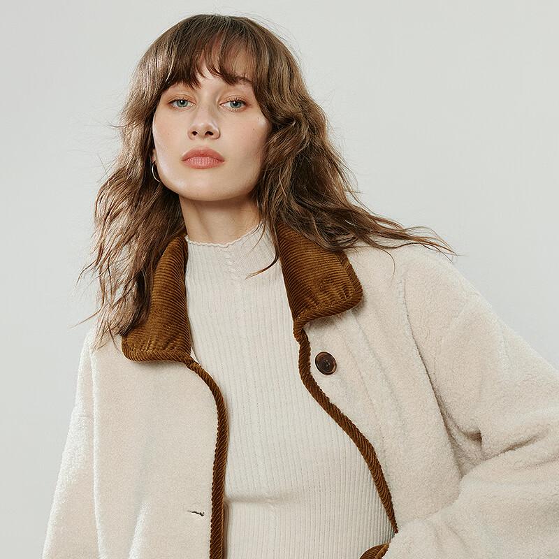 Женская стеганая куртка из искусственного меха и замши Chuyu