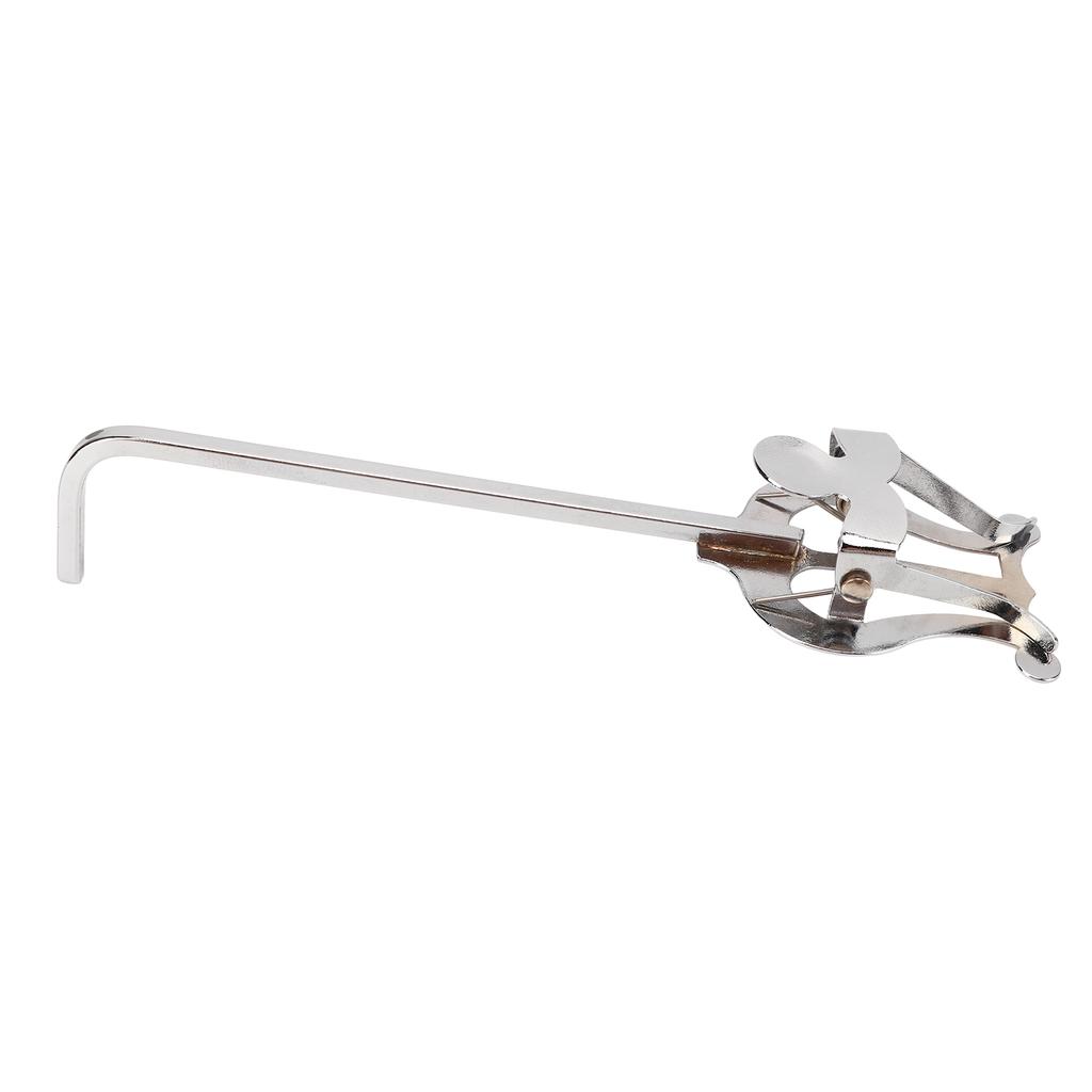 Saxophone Music Stand Clips Portable Elegant Metal Music Stand Page Holder for Music Page Silver