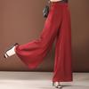 Элегантные летние широкие брюки женские модные повседневные длинные брюки с высокой талией винтажная одежда