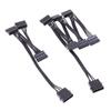 4-контактный 1 штекер на 3/4/5/6 гнездовой разветвитель Sata Power Extension Кабель жесткого диска