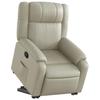 VidaXL Fauteuil Inclinable, Chaise de Relaxation avec Dossier, Siège avec Accoudoirs, Fauteuil TV de Salon, Moderne, Crème 3205151
