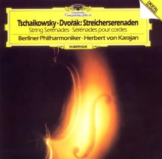 КД КАРАДЖАН (ГЕРБЕРТ ФОН), ЧАЙКОВСКИЙ, - Чайковский и Дворжак: Струна Serena UCCG2005 Япония ОбиКлассический Б/У