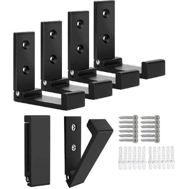 OHIYO Folding Wall Hook 2PCS Folding Coat Hooks for Hanging Heavy Duty Coat & Bag & Backpack & Hat & Headphone Foldable Coat Hooks Wall Mounted Saves