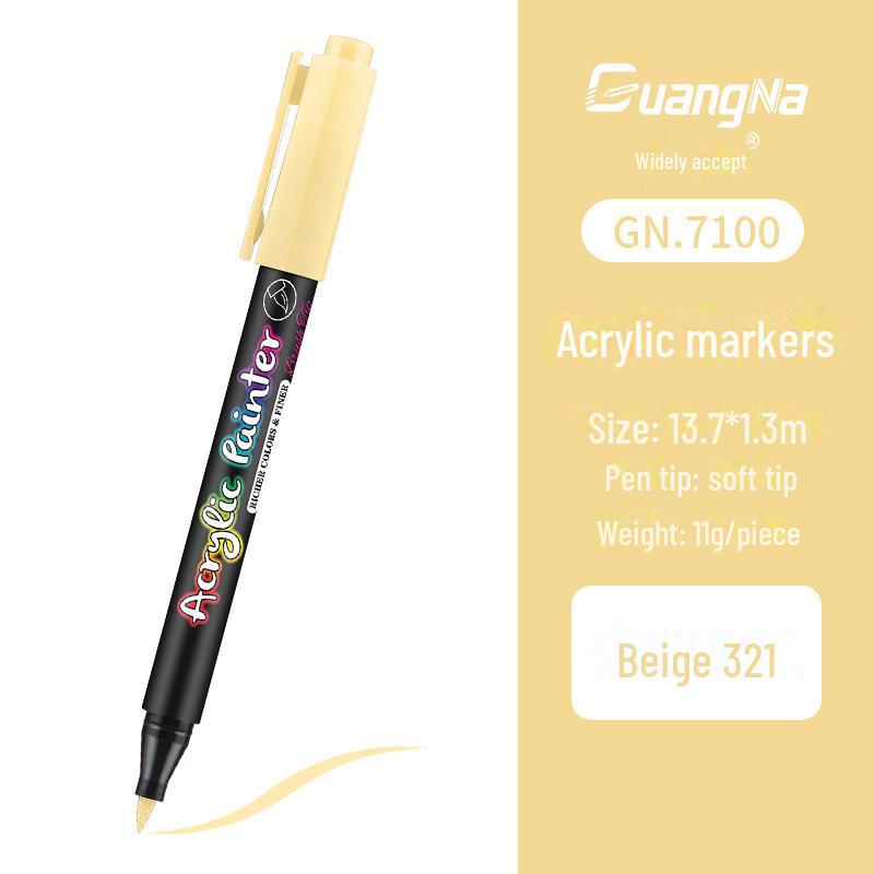 Acrylic Water-Based Paint Marker Pen for DIY, Graffiti, Body Painting - Soft Head Hand Account Painting Pen