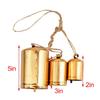 3 шт. Ручной работы Гигантские Металлические Гармоничные Рождественские Подвесные Колокольчики - Полный Набор из 3 Колокольчиков в Деревенском Стиле на Джутовой Веревке