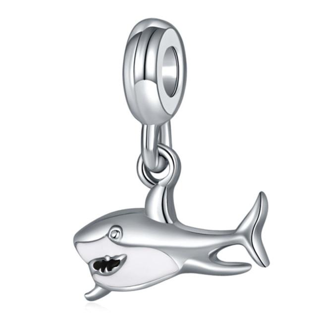 Silver Animal Cat Panda Rabbit Rabbit Lion Owl Unicorn Horse Jewelry Pendant Bracelet DIY Fit Original Bracelet