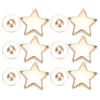 50 Sets Star Shape Rivet 12MM Flat Screw Clothes Accessory Anti‑Corrosion Zinc Alloy(Gold )