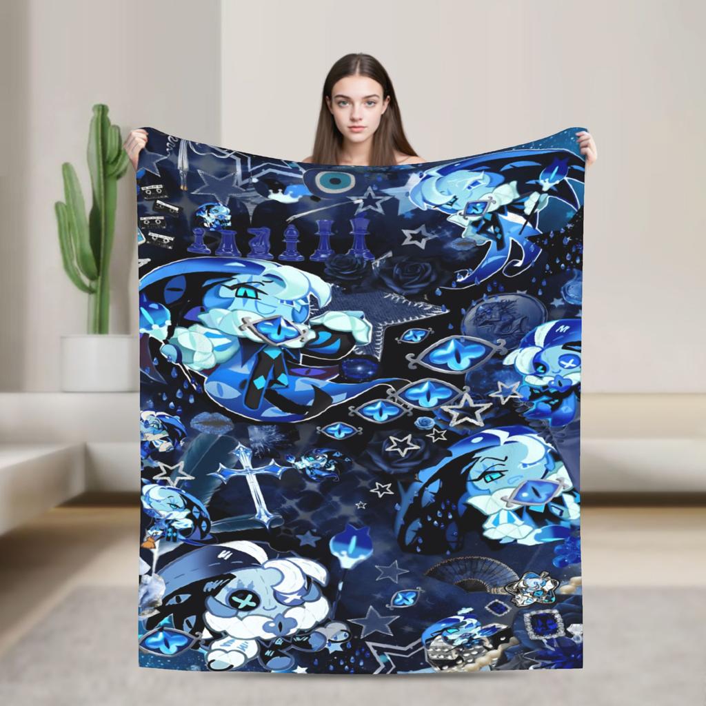 Warm Soft BlanketKids Decorative Shadow Milk Cookie Bedding Throws Run Kingdom Flannel Bedspread For Couch Trend Sofa Bed Cover