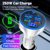20W 5 Ports Car Charger PD QC3.0 Fast Charging USB C Car Phone Charger Type C Adapter In Car for iPhone Samsung for Huawei