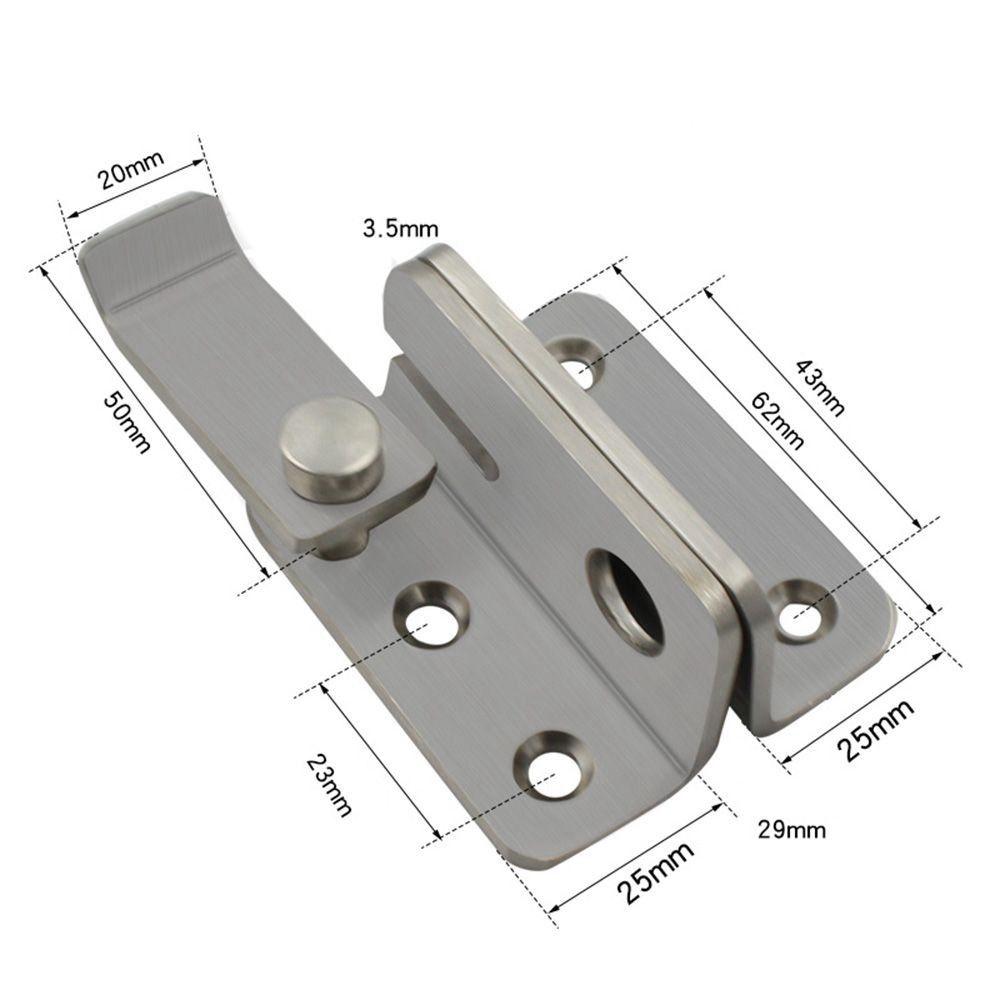 Thick Door Buckle Stainless Steel Safety Door Lock New Padlock Latch Door
