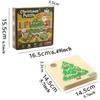 Christmas Wooden Puzzles Set for Toddler Santa Snowman Reindeer Wooden Puzzle for Kids Xmas Stocking Stuffer Gift Bag Filler