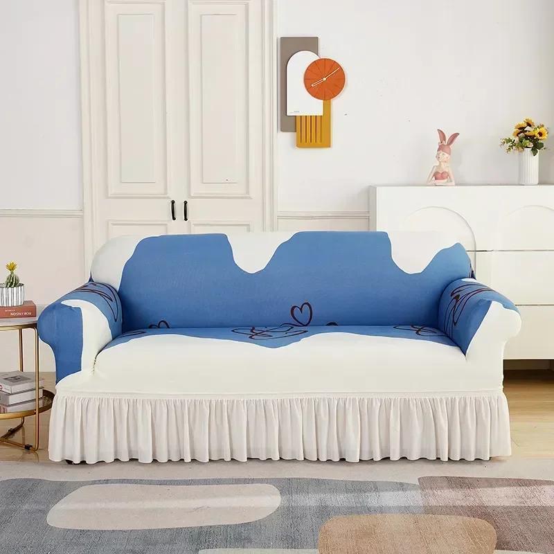 Elastic Sofa Cover for Living Room Adjustable Couch Cover Corner L Shape Stretch Sofa Slipcover Combination Chaise Home Decor