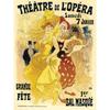 [A1203] - Retro Metal Plaque 'Jules Cheret' Théâtre De l'Opéra - 40x30 Cm