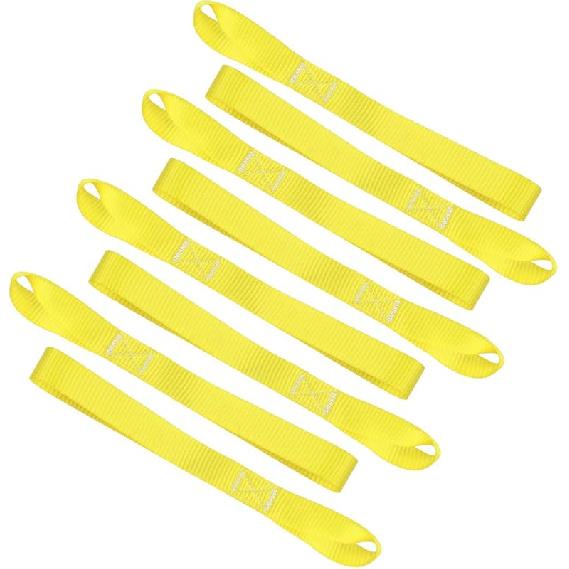 Soft Loop Tie Down Straps (8 Pack) 1800Lbs Load Capacity, 4800Lbs Breaking Strength Heavy Duty Tie Down Loops For Securing ATV UTV Motorcycles