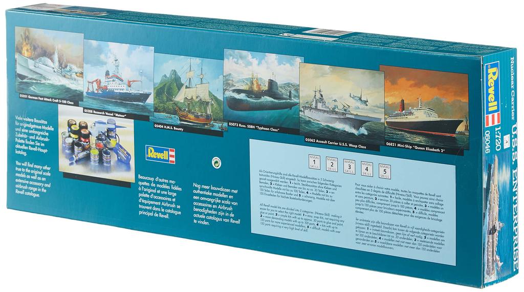 Немецкая модель Revell атомного авианосца Enterprise 05046 1/720