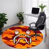 1 шт. Круглый коврик Bape для офиса, Нескользящий, Мягкий и прочный офисный коврик для декора интерьера, Идеально подходит для офиса, Красивое украшение