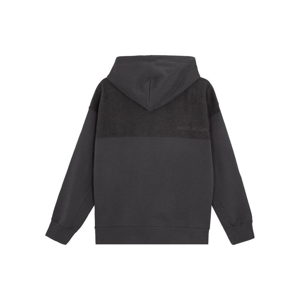 Puma Mmq Hoody Splicing Loose Casual Hooded Long Sleeve Sweatshirt Unisex Sweatshirt Charcoal-Black 623053-13