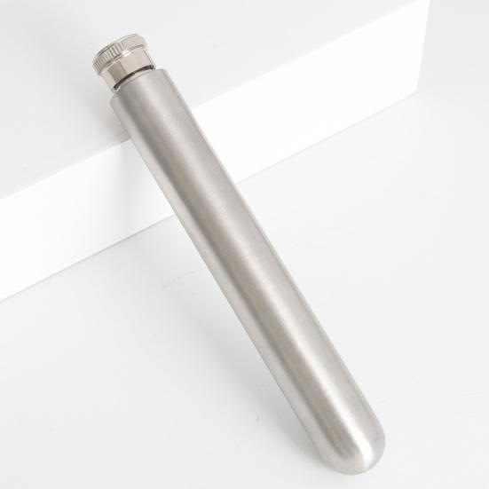 Airtight Metal Wine Containers 1.5oz Stainless Steel Hip Flask Wine Tube Portable Liquor Bottle for Whiskey Vodka Spirits