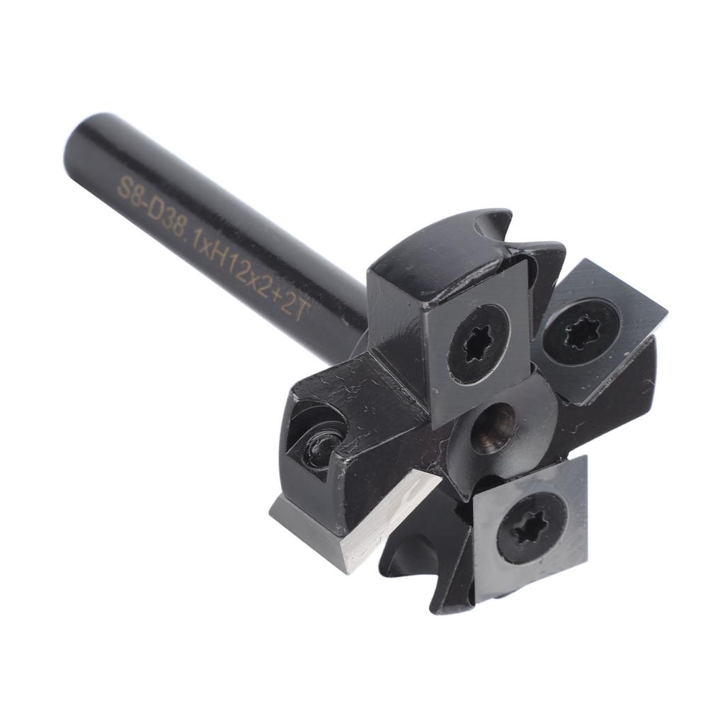 Фреза для обработки поверхности Spoilboard с ЧПУ, хвостовик 8 мм, 4-канавочная, выравнивающая пластину, твердосплавная вставка, тип фрезы