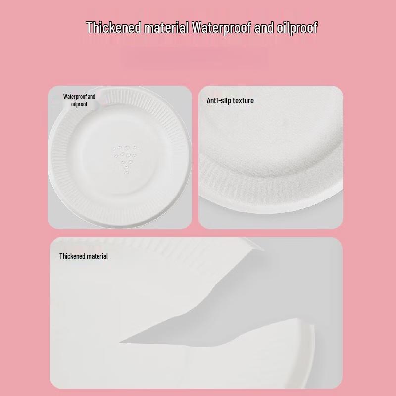 10-inch White Disposable Paper Plates