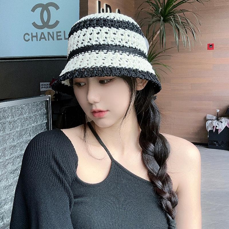 Big head circumference bucket hat female M standard face covering sun protection hat UV protection beach outdoor sun hat