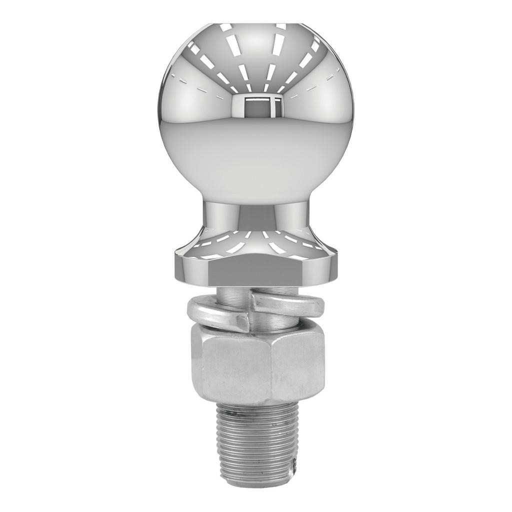 CURT 40007 Chrome Trailer Hitch Ball, 10-Pound, 2-5/16" Diameter, 1 X 2-1/4" Shank