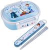 Skater Lunch 1 with Fluffy Meal Made In Disney Frozen Set Kids' Box, Tier, 360ml, Inner, Dome-Shaped, Container, Antibacterial, Japan, Design,