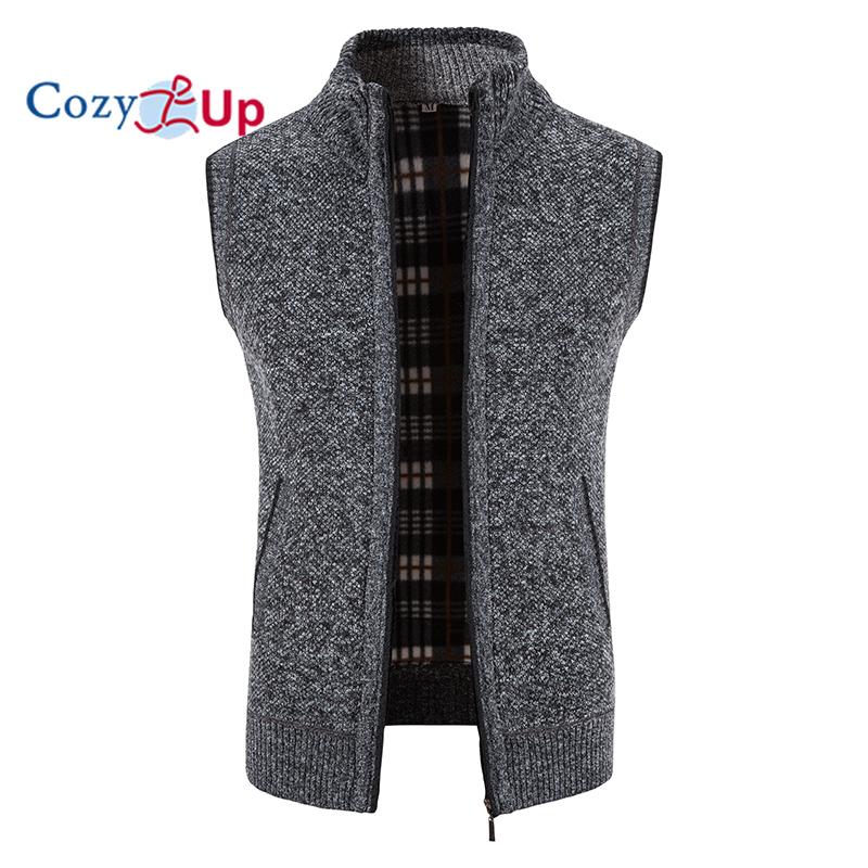 Cozy Up мужской бархатный утолщенный жилет с воротником-стойкой, куртка, свитер, пальто, кардиган