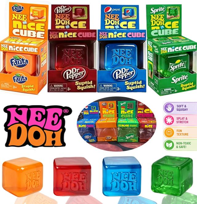 @&Новый Needoh Nice Cube Сенсорный Снятие Стресса Игрушка-Фиджет для Тревожности и Концентрации Настольный Сенсорный Куб для Взрослых и Детей