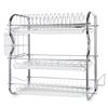 Multi-functional 3-Tier Dish Rack Kitchen Supplies Storage Rack Draining Rack with