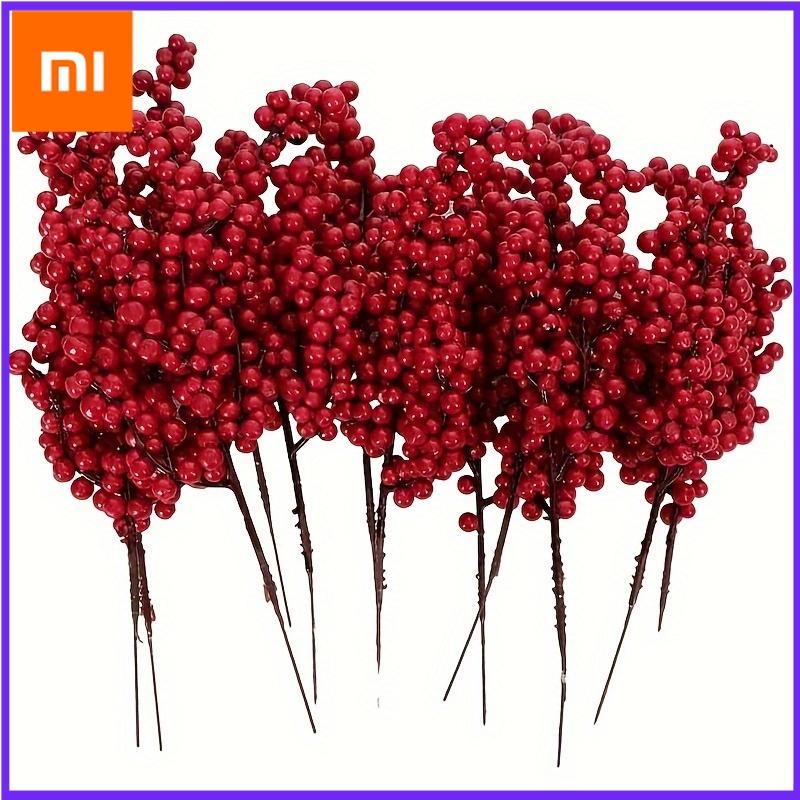 Xiaomi 12/1 шт. Набор Ярко-красных Искусственных Ягод для Украшения Рождественской Елки - DIY Праздничное Украшение