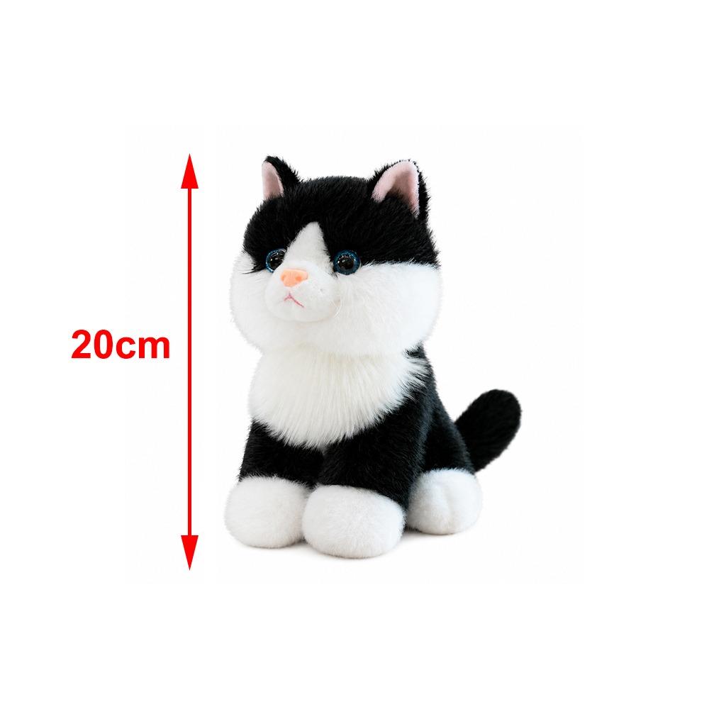 Meow Sound Effect Realistic Stuffed Cat Doll Cotton Simulated Cat Plushie Home Decoration