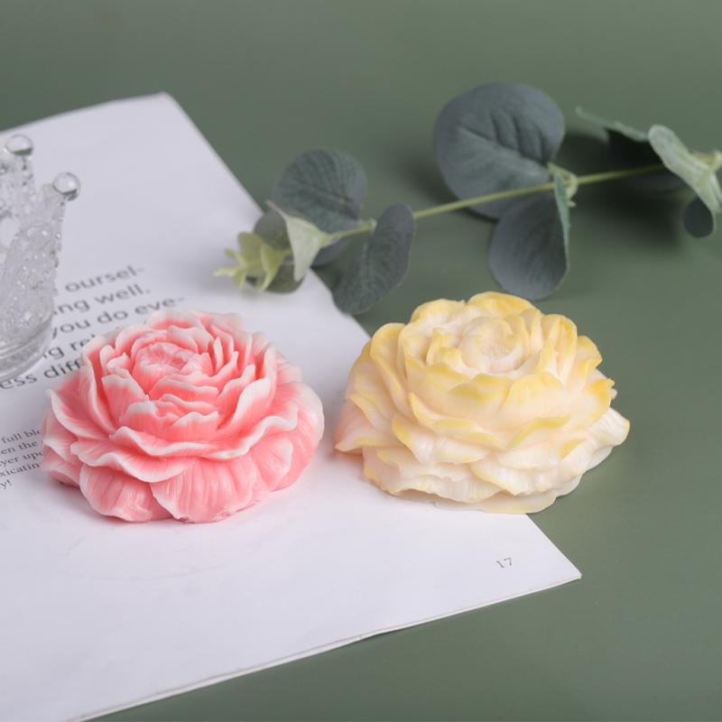 3D стерео пион свеча силиконовая форма DIY креативный цветок ароматерапия свеча гипсовая смола ремесло силиконовая форма целая