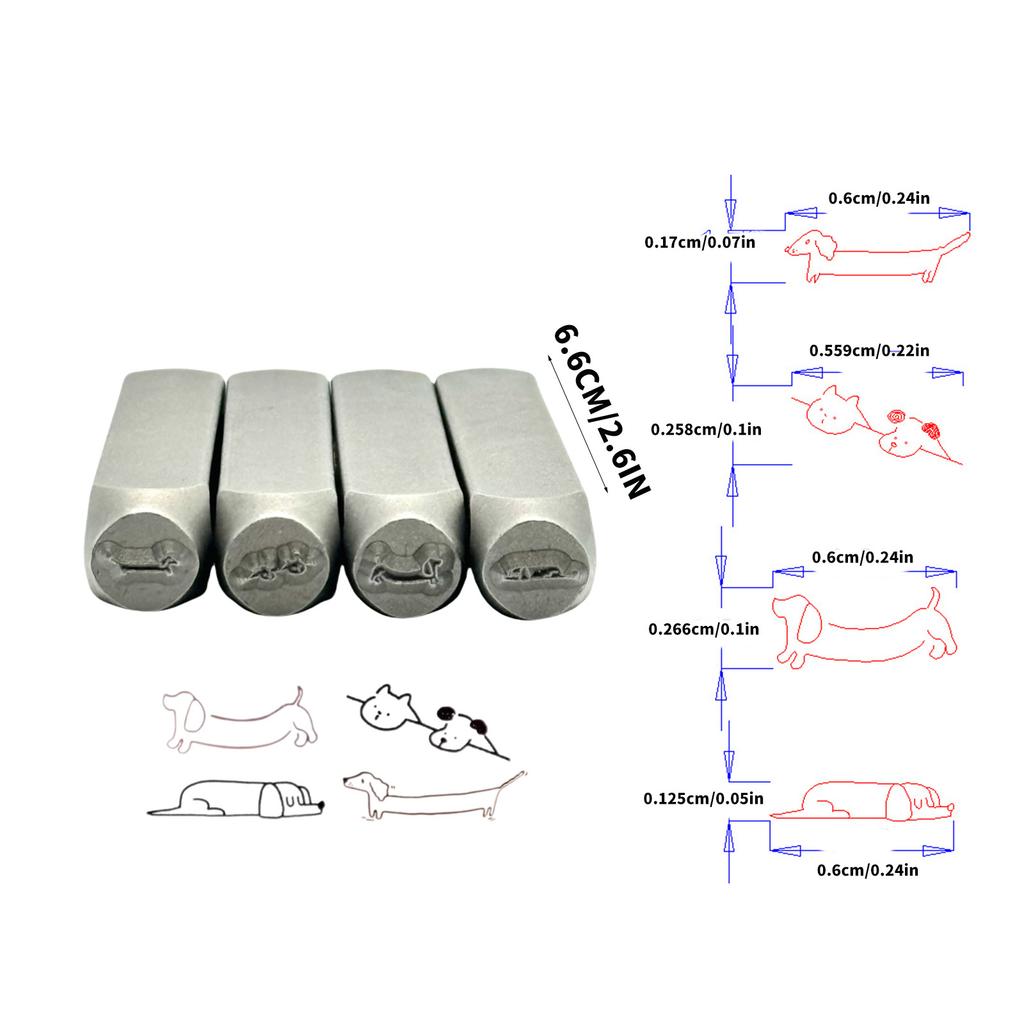 Металлические штампы для дизайна Инструмент для перфорации Сложные металлические штампы с собакой для создания индивидуальных ювелирных изделий и поделок